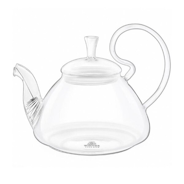 Wilmax England Thermo Glass 600ml Tea Pot Container Glassware w/ Handle Clear