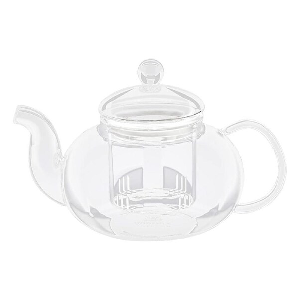 Wilmax England Thermo Glass 620ml Tea Pot Container Glassware w/ Handle Clear