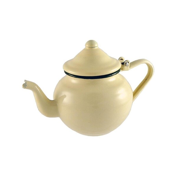 Urban Style Enamelware 700ml Teapot Drink Tea Container w/ Handle Large Cottage