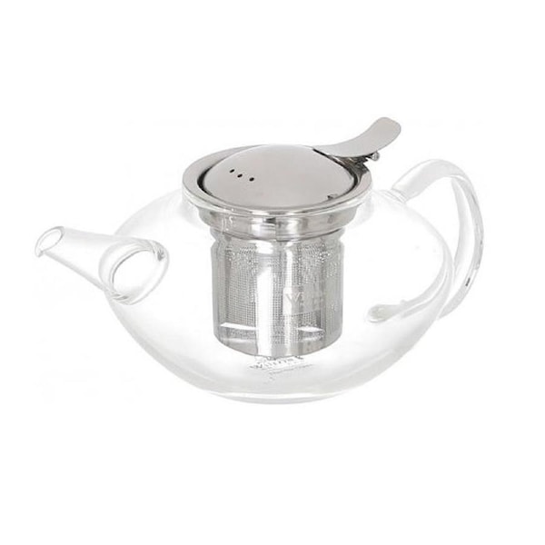 Wilmax England Thermo Glass 650ml Teapot Container Glassware w/ Handle Clear