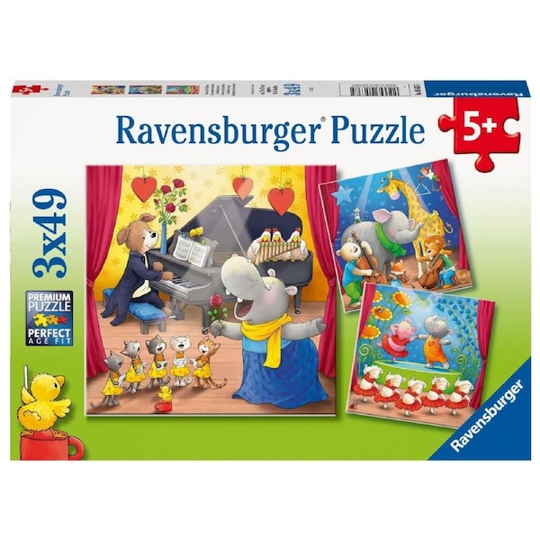 Ravensburger 3x49 Teile Mickey & Friends Puzzle – Micky Maus Dreifach-Set Mit Postern, Für Kinder Ab 5 Jahren