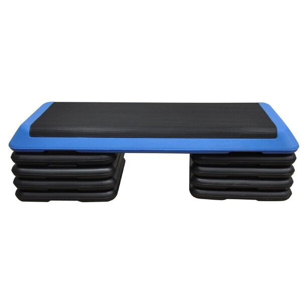 XL - Aerobic Step - 110cm*40cm Cardio Exercise Stepper - Blue Stepper 8 Risers