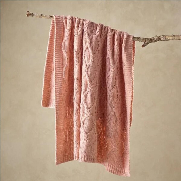 Bianca Johnson Throw Rug Blush