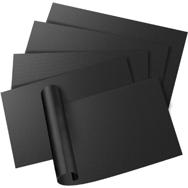 BBQ Grill Mat Set of 5, Non Stick Baking Mats For Grilling Meat, Veggies, Seafood