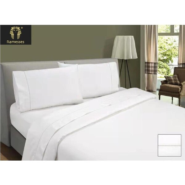 Ramesses Egyptian Cotton Sateen Sheet Set 1600TC Queen / Purple