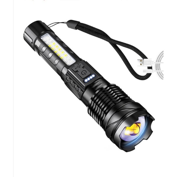 Ozoffer 900000 Lumens XHP50 Zoom Flashlight LED Rechargeable Lamp Torch