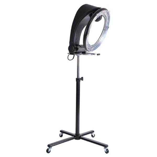 Alston Free Standing Hair Dryer Accelerator Colour 360 Rotating Halo Rolling Salon Equipment Height Adjustable Temperature and Timer Contror Hairdryer
