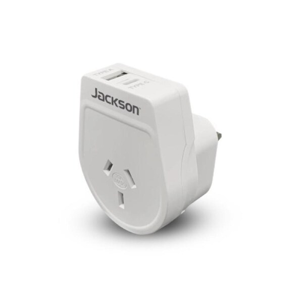 Outbound UK & Hong Kong Travel Adaptor w/ USB A & USB C Charge Ports