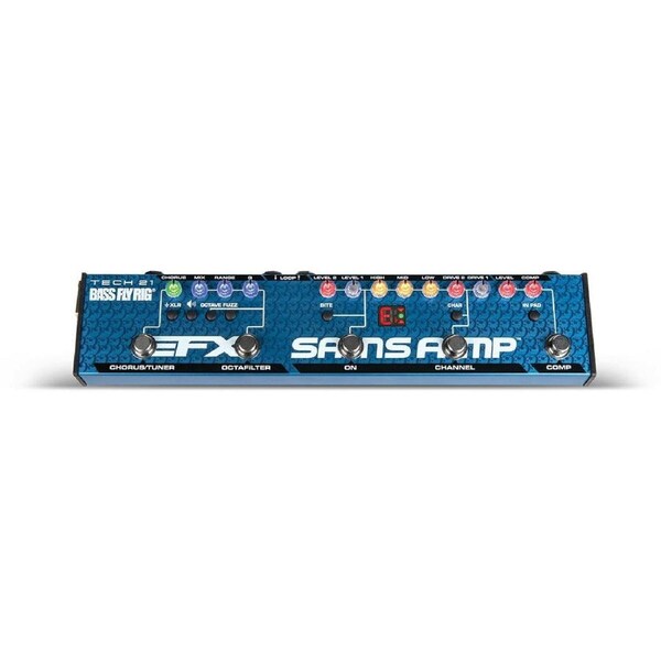 Tech 21 FRBASSV2 Bass FlyRig V2 with SansAmp Character Modes and Effects Loop