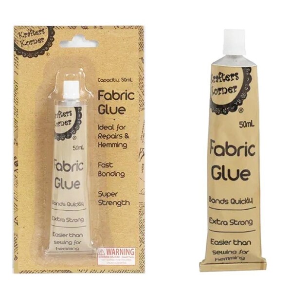 5PK Fabric Glue Adhesive Craft Sewing Bond Hemming Patching Dries Acid Free 50ML