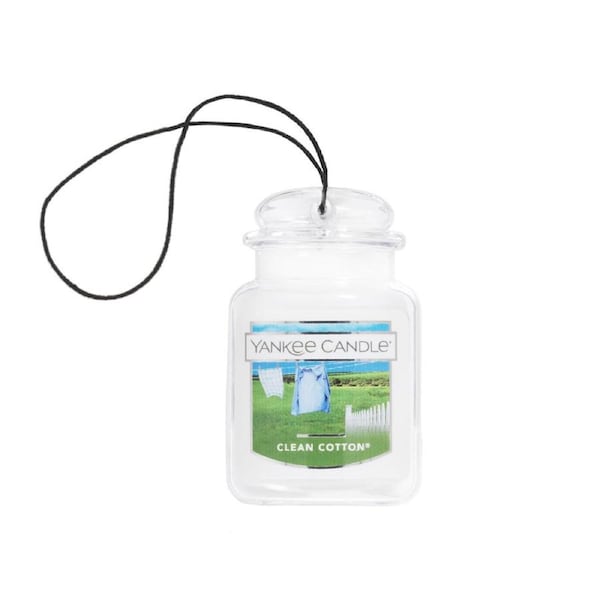 Yankee Candle Car Jar Ultimate Air Freshener Clean Cotton