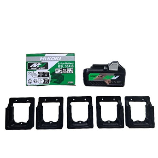 Hikoki / Hitachi 18V/36V Li-Ion Battery Mount Holder - 5PK