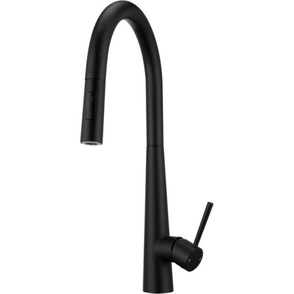 Black Touch Sensor Pull Out Spout Kitchen Mixer Tap Laundry Sink Smart Faucet WELS