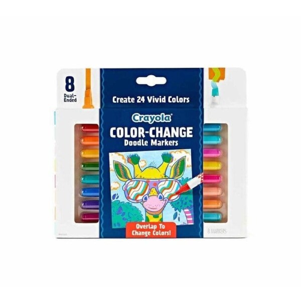 Crayola - Doodle & Draw Color Change Doodle Marker 8 Count