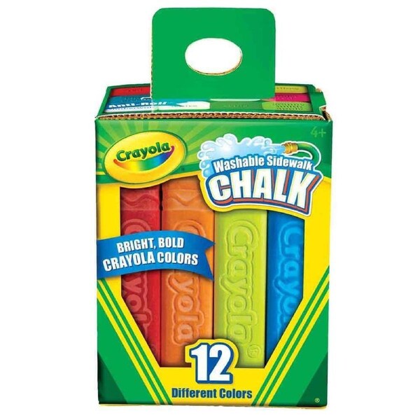 Crayola - 12 Pack Sidewalk Chalk Boxed