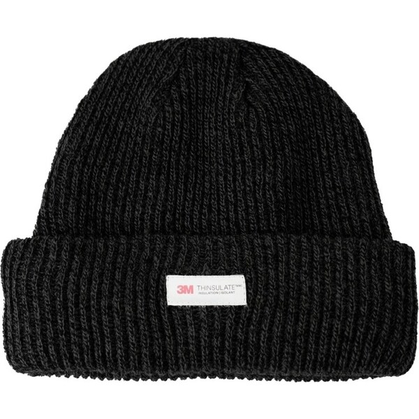 3M Thinsulate Knit Beanie Hat Warm Winter Cap Pull On Thermal Snow in Black