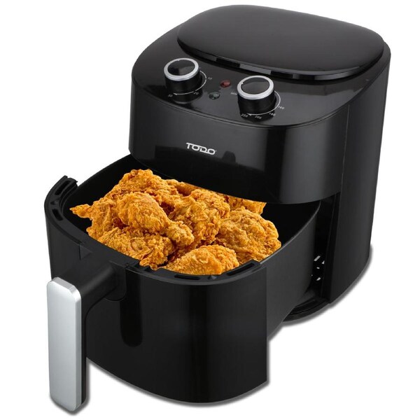 TODO 4.2L Air Fryer 1300W Convection Oven Fan Forced Multi Function Cooker Analog Black