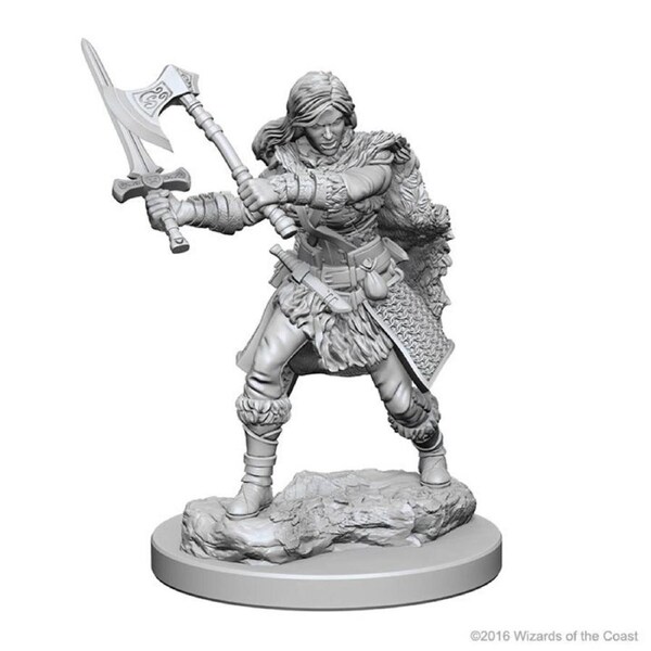 D&D Nolzurs Marvelous Unpainted Miniatures Human Female Barbarian