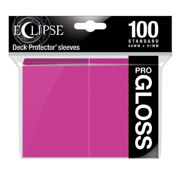 Eclipse Gloss Standard Sleeves 100 pack Hot Pink