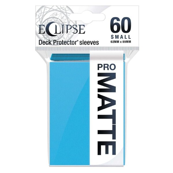 Eclipse Matte Small Sleeves 60 pack Sky Blue