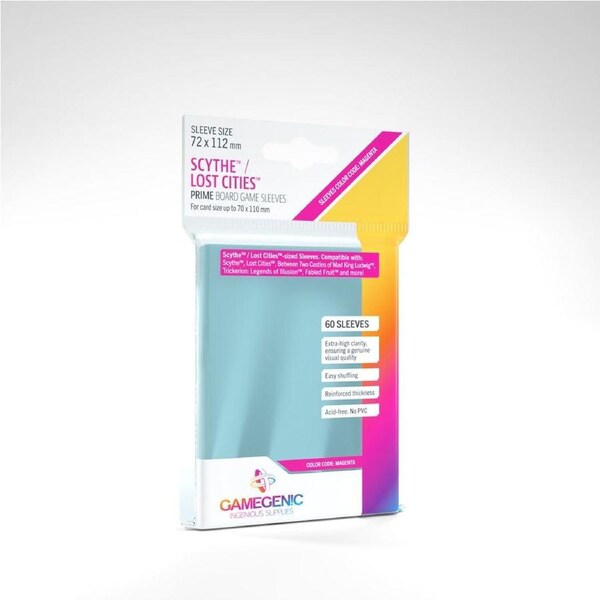 Gamegenic PRIME Scythe/Lost Cities Sleeves (71x112mm)