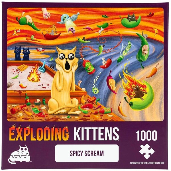 Exploding Kittens Puzzle Spicy Scream 1000 pieces