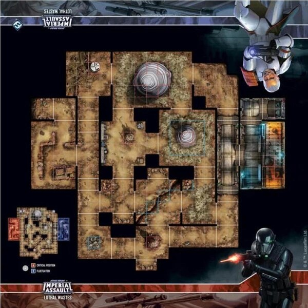 Star Wars Imperial Assault Lothal Wastes Skirmish Map