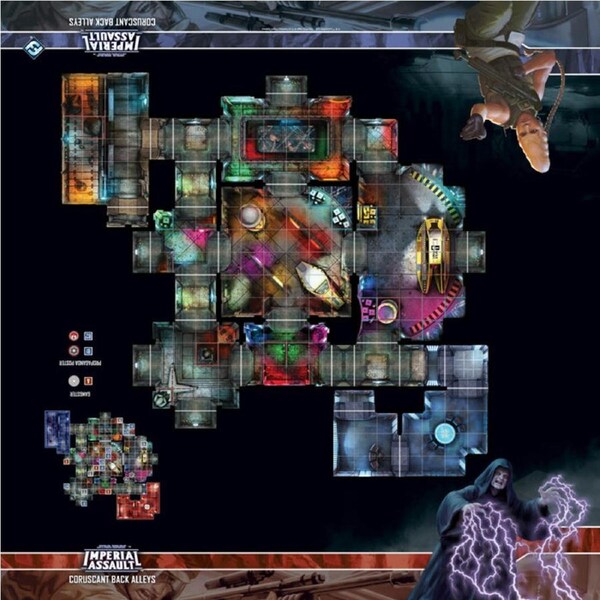 Star Wars Imperial Assault Coruscant Back Alleys Skirmish Map