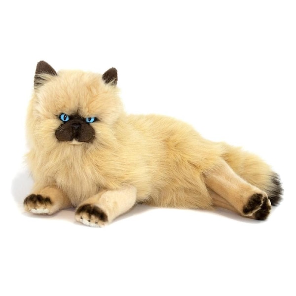 Bocchetta Plush Toys - Cat Himalayan Cream Fluffy - Violet 36cm