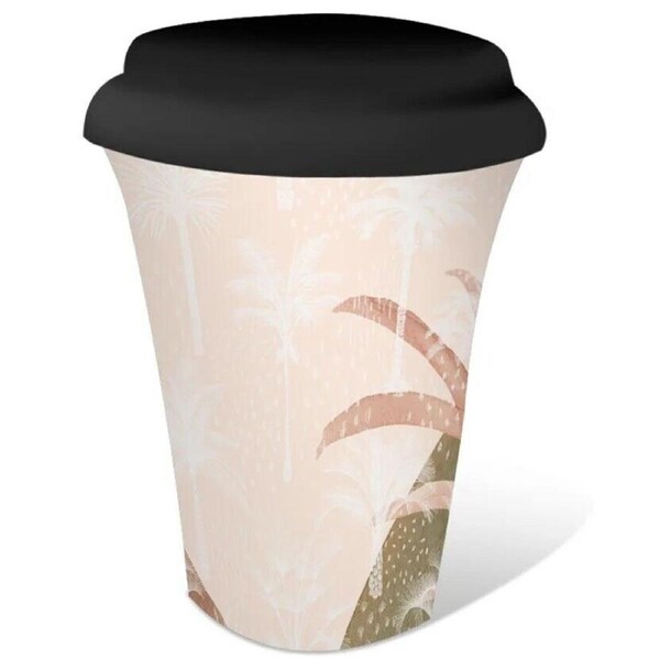 French Country Chic Travel Tea Coffee Mug Royal Palms