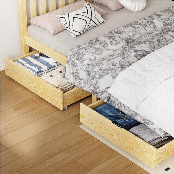 ALFORDSON Bed Frame Storage Drawers w/ Trundle Set of 2 (Oak)