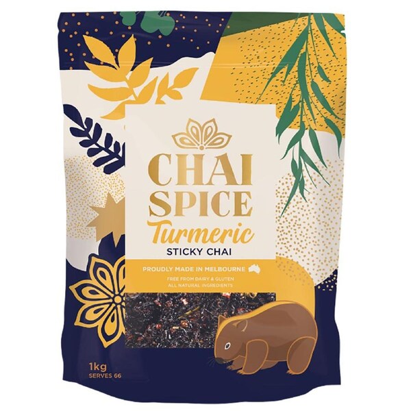 Chai Spice Turmeric Sticky Chai Natural Honey Hot Drink Blend Tea Drink 1kg