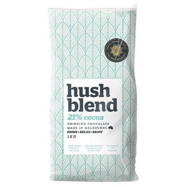 Hush Blend 21% Rich Drinking Chocolate Cocoa Powder Hot/Cold Drink Mix 1kg