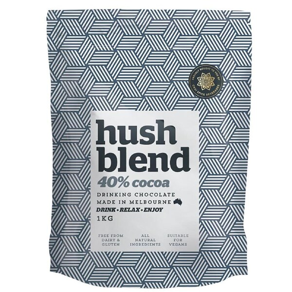 Hush Blend 40% Rich Drinking Chocolate Cocoa Powder Hot/Cold Drink Mix 1kg