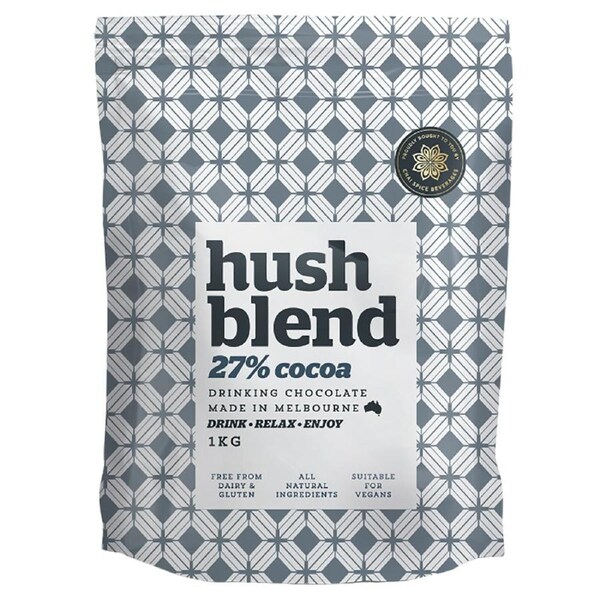 Hush Blend 27% Rich Drinking Chocolate Cocoa Powder Hot/Cold Drink Mix 1kg