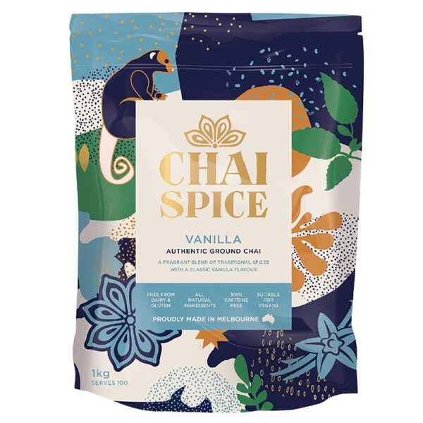 Chai Spice Chai Vanilla Spiced Smooth Pure Hot Drink Blend Tea Ground 1kg Bag