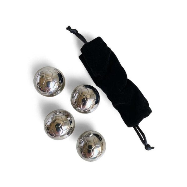 4pc Men's Republic Novelty Funny Reusable Soccer Ball Cooling Ice Cubes Set
