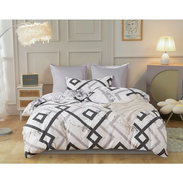 Ashwin Queen Size Quilt/Doona/Duvet Cover Set M458