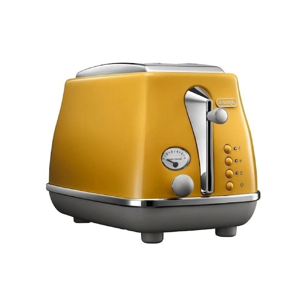 Delonghi Icona Capitals New York 2 Slice Toaster Yellow CTOC2003Y