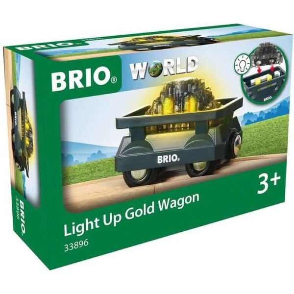BRIO - Light Up Gold Wagon
