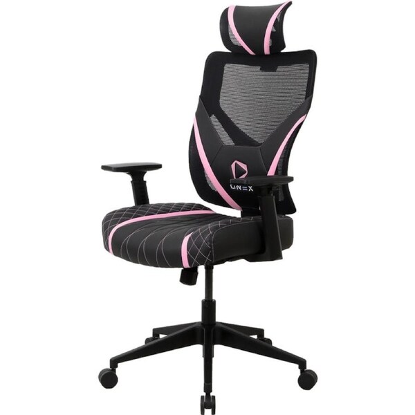ONEX GE300 Breathable Ergonomic Fully Adjustable Design Gaming Chair Black/Pink [ONEX-GE300-BP]