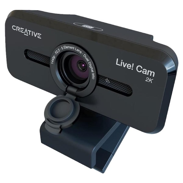 Creative Live! Cam Sync V3 QHD Webcam 2K Black 4x Zoom Built In Mics
