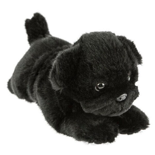 Bocchetta Plush Toys - Dog Pug Black Puppy - Puddles 28cm