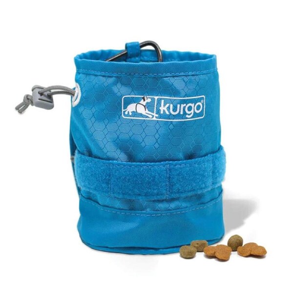 Kurgo RSG Dog Treat Bag with Carabiner in Blue