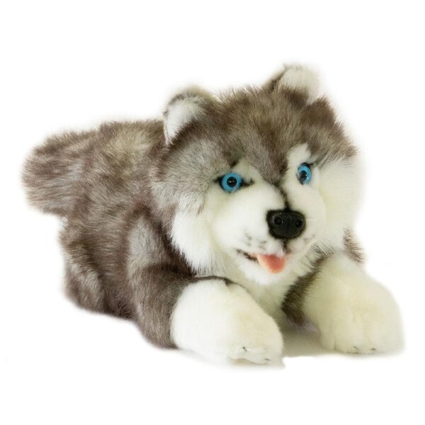 Bocchetta Plush Toys - Dog Husky Puppy - Marbles 30cm