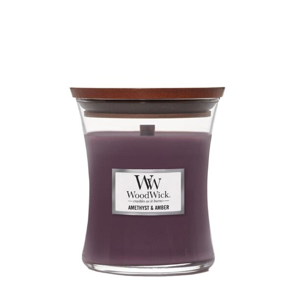 WoodWick Amethyst & Amber Medium Scented Candle