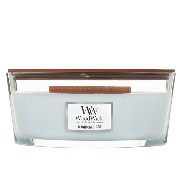 WoodWick Magnolia Birch Ellipse Scented Candle