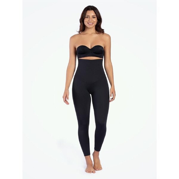 Curveez High Waisted Shaping Black Leggings
