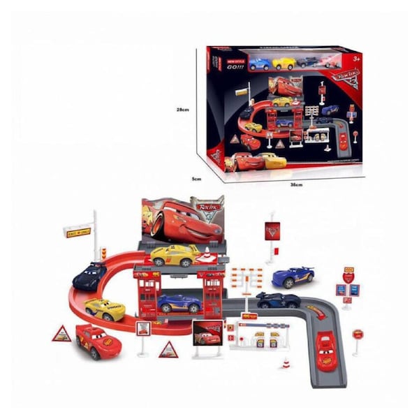 Cars 3 Lightning McQueen Parking Garage 29PCS 3+