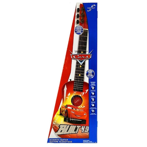 Disney Pixar Cars Acoustic Guitar Musical Instrument with Chord Cards